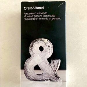 Crate&Barrel Ice Mold Ampersand